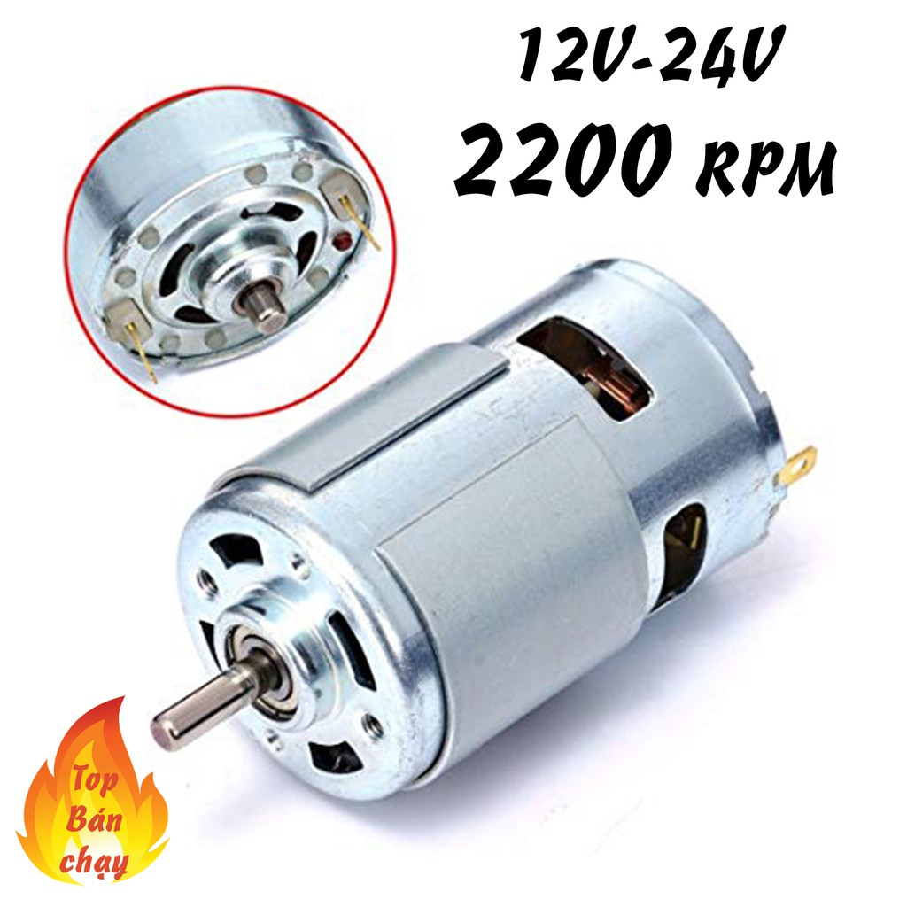 motor 775 12v tốc độ 2200 vòng - motor siêu bền cho dân diy chuyên nghiệp