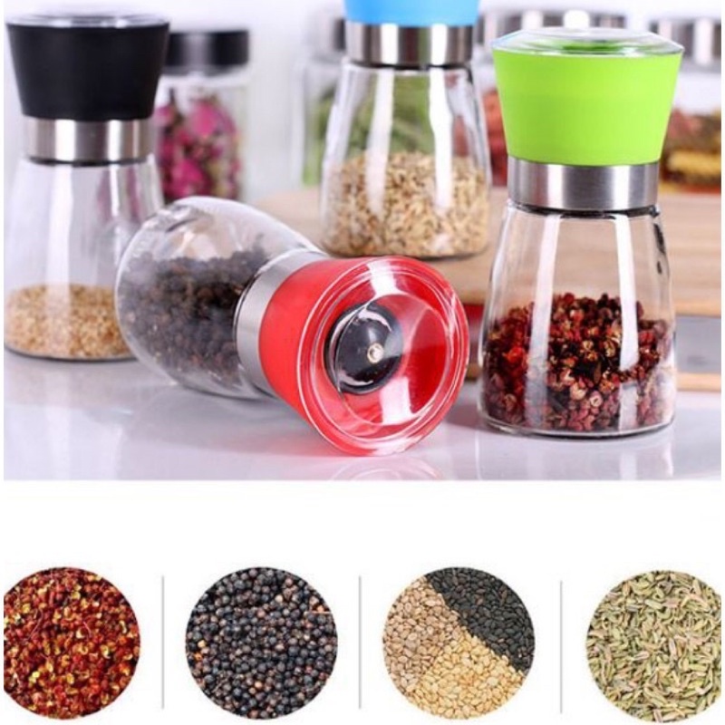 Cối/ Hủ / Dụng Cụ Xay Tiêu Cầm Tay Thuỷ Tinh - Tee &amp; Mee