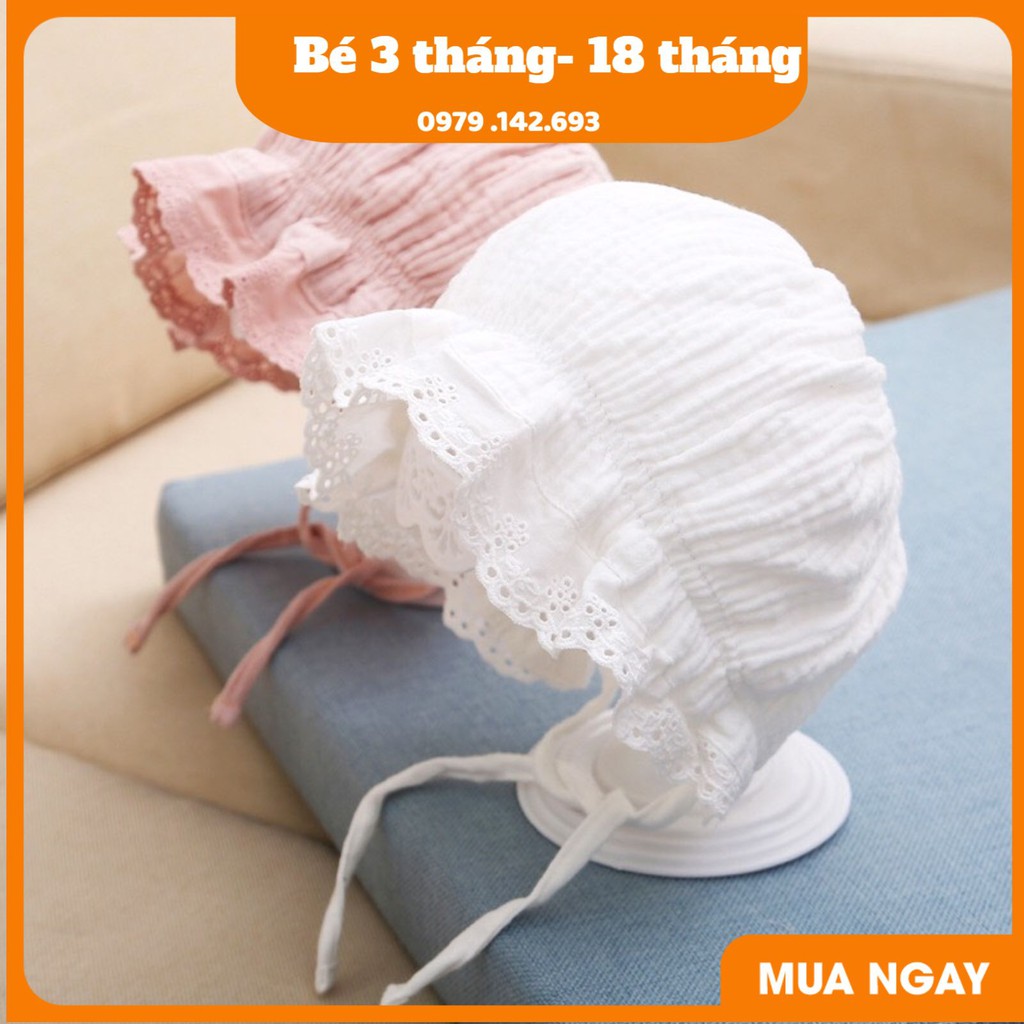 [Hàng Cao Cấp] Mũ tiểu thư đáng yêu cho bé