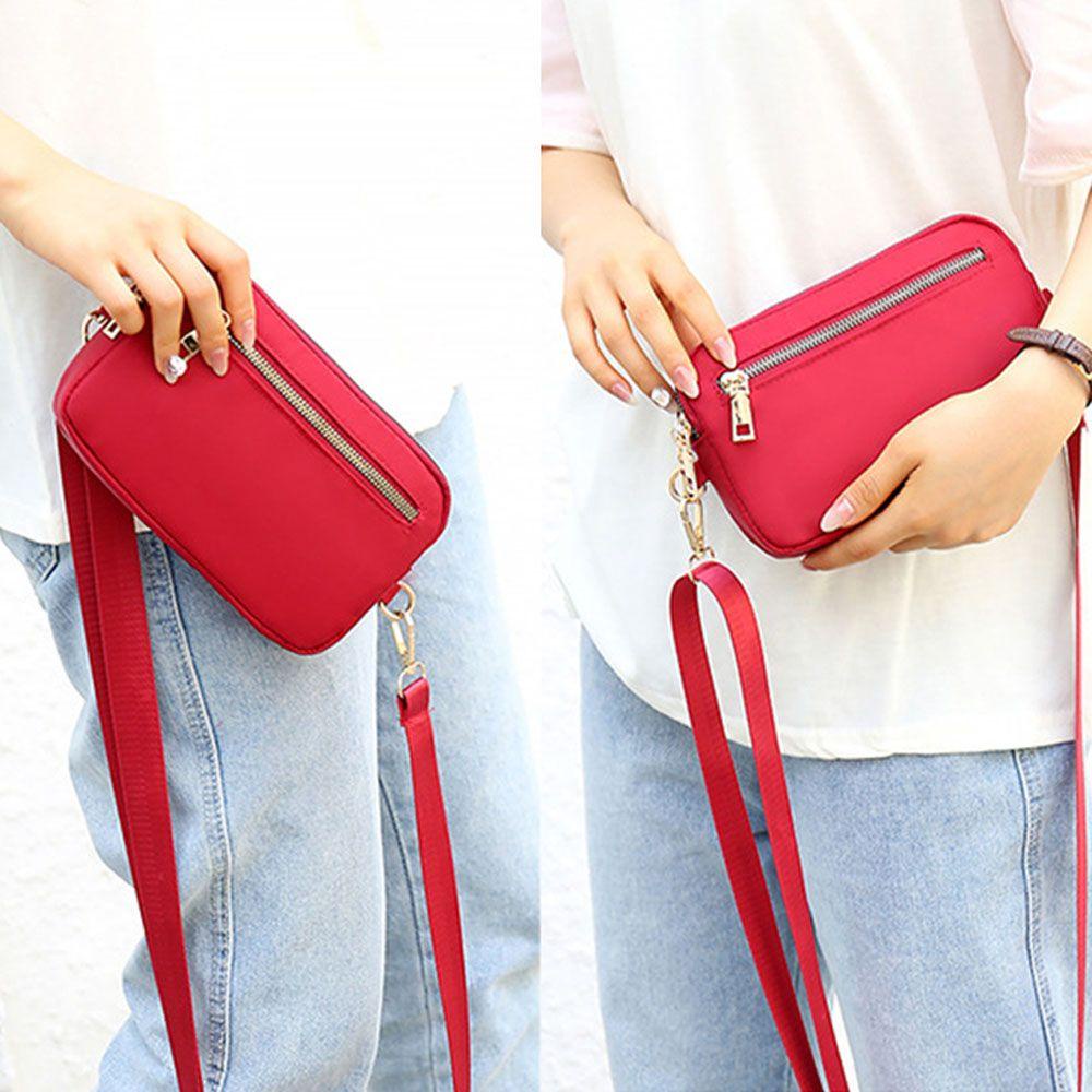 Túi Đeo Vai Đựng Điện Thoại Chống Thấm Nước Bằng Chất Liệu Nylon Dành Cho Nữ
