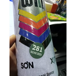 Sơn phun màu xanh rêu 281 [ ảnh thật ] [ Shop tự chụp ] [ ảnh thật ] [ shop tự chụp]