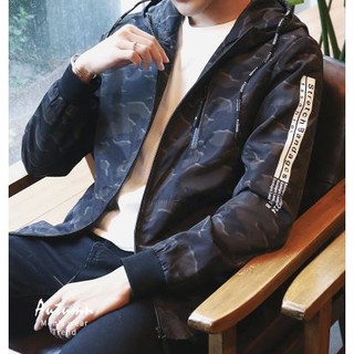 Áo Khoác Gió Nam Rằn Ri 2 Lớp Kèm Ảnh Thật