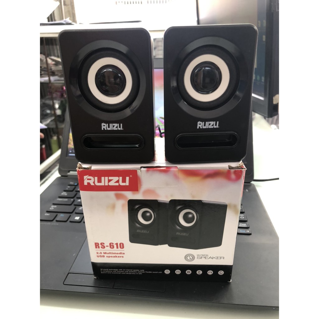 Loa Vi Tính 2.0 RUIZU RS610 - Kiểu Dáng Đẹp, Âm Thanh Chuẩn, Full Box, Bảo Hành 6 Tháng | BigBuy360 - bigbuy360.vn