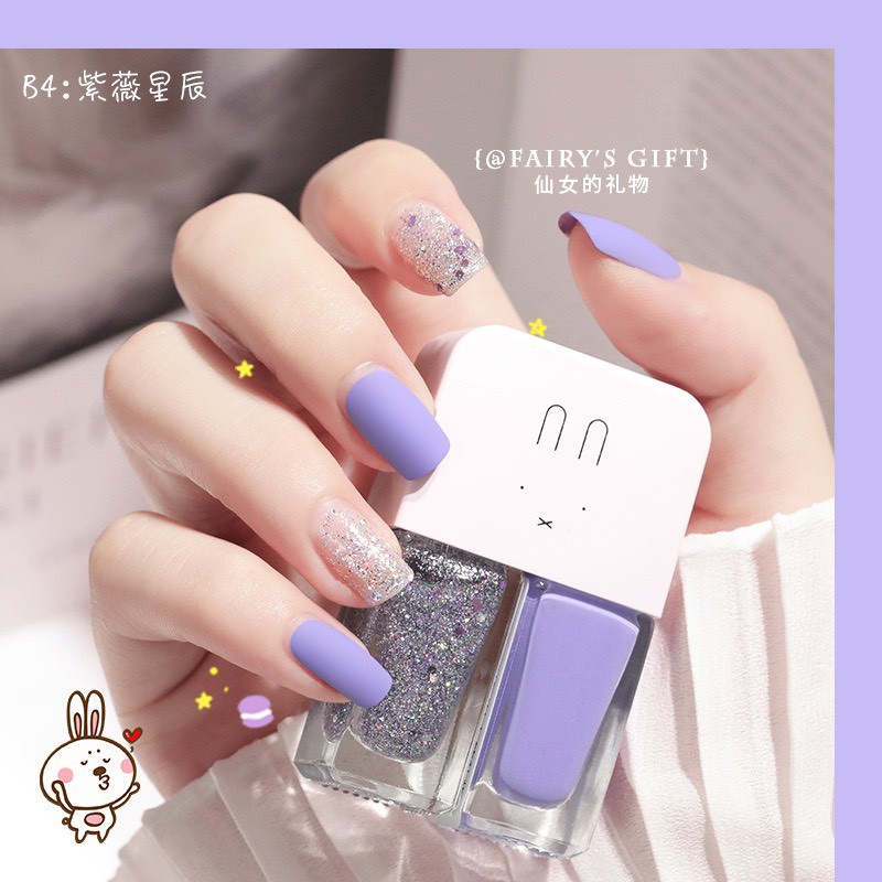 Set 2 Chai Sơn Móng Tay Nhũ + Lì Fairy's Gift 2*6ML C415