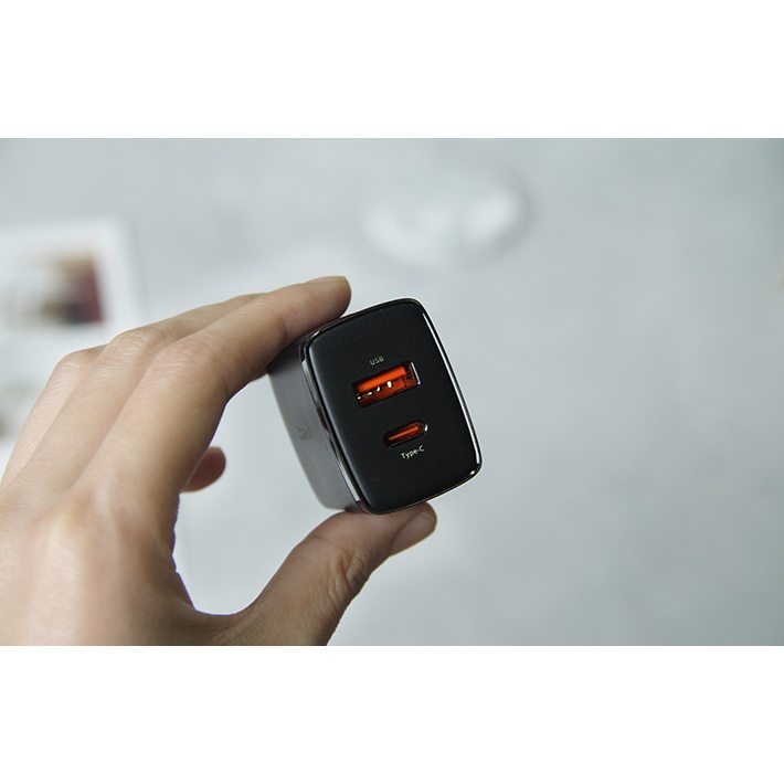 Củ sạc nhanh 2 cổng 20W Baseus PD và QC3.0- HSHOP