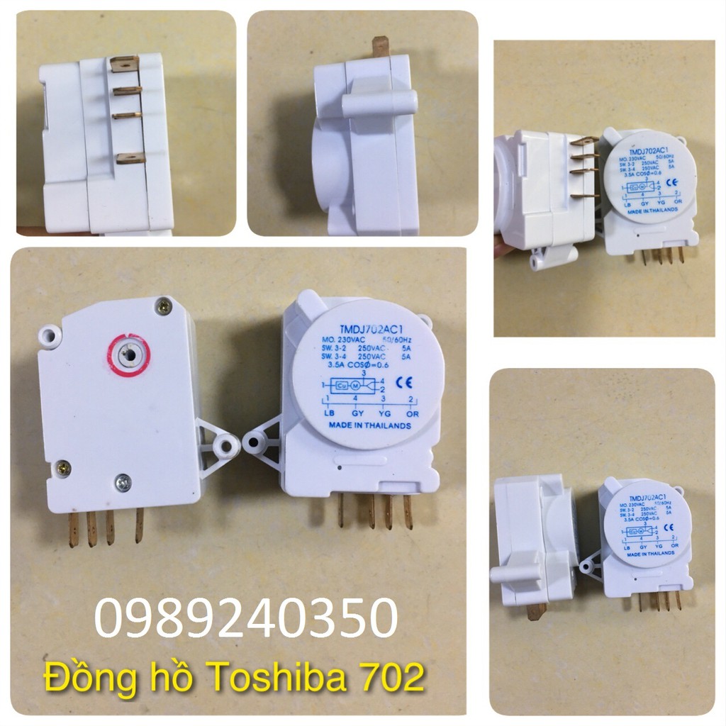 Đồng hồ tủ lạnh Toshiba 4 chân chính hãng