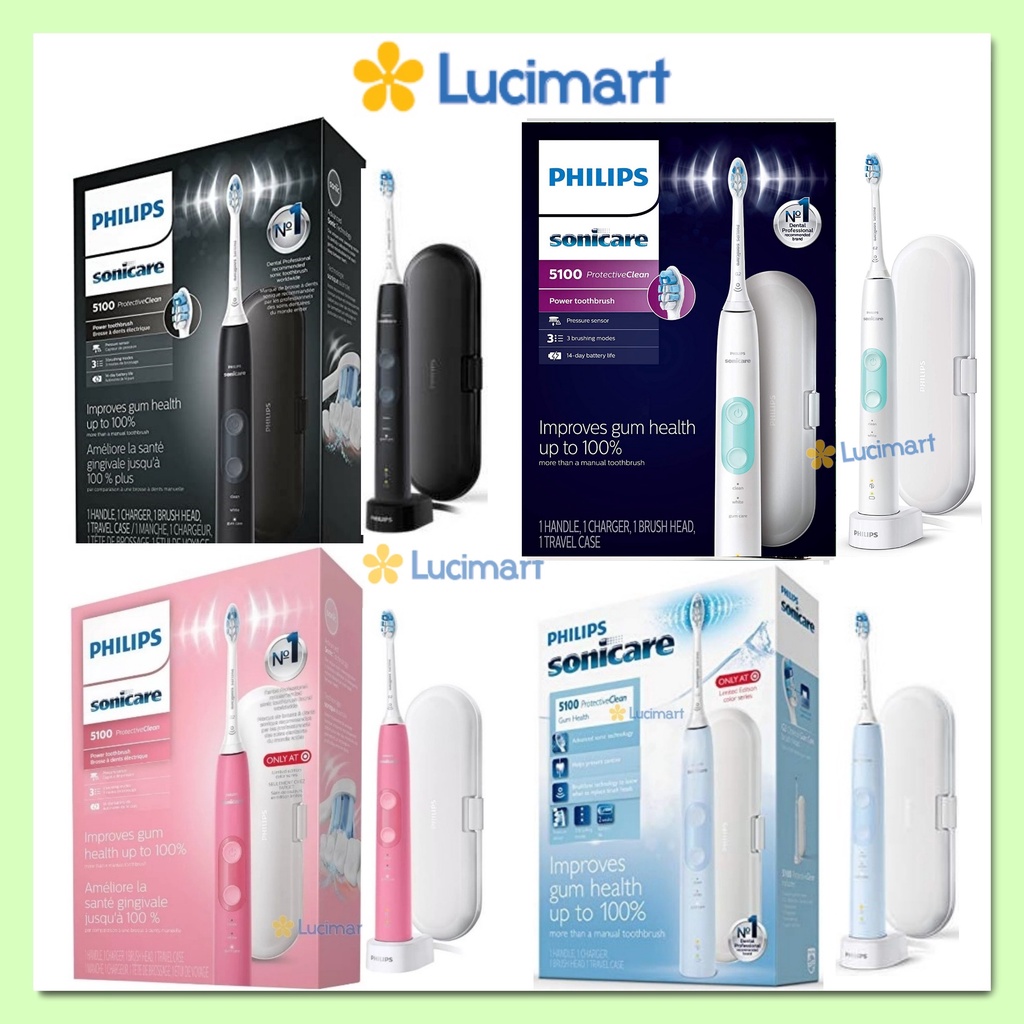 Bàn chải điện Philips Sonicare 1100, 2100, 4100, 4300, 5100, 6100 ProtectiveClean