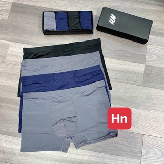 Hộp 4 quần lót đùi nam HM su lạnh cao cấp thoáng mát