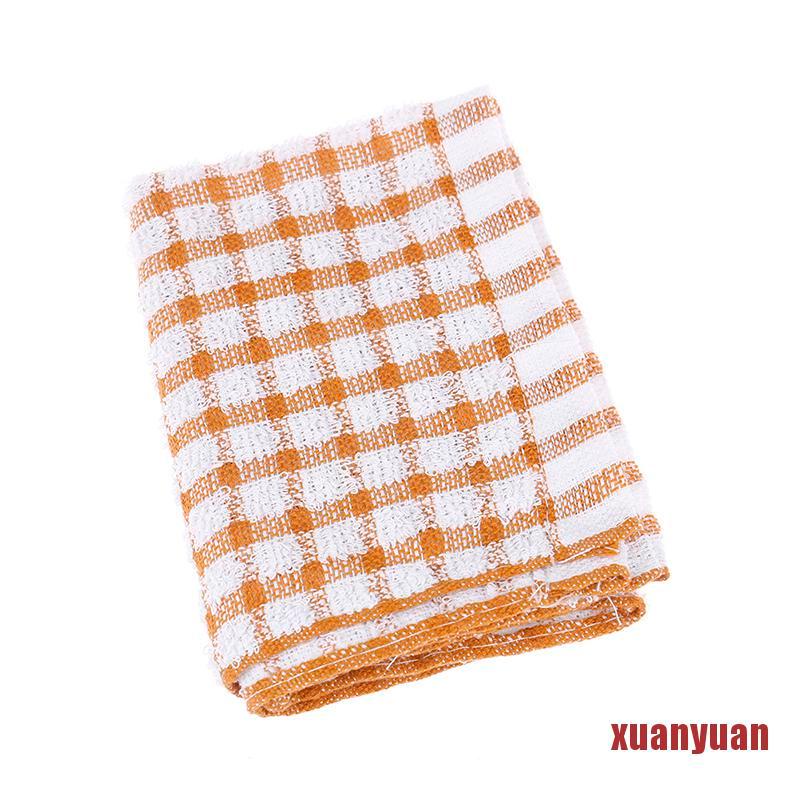 Set 6 Khăn Lau Vải Cotton Thấm Hút Tốt Tiện Dụng Cho Nhà Bếp / Nhà Hàng