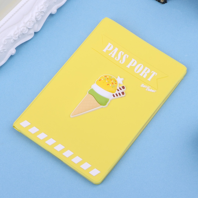 Vỏ Bọc Hộ Chiếu Bằng Silicon Màu Kẹo Ngọt Chống Thấm Nước