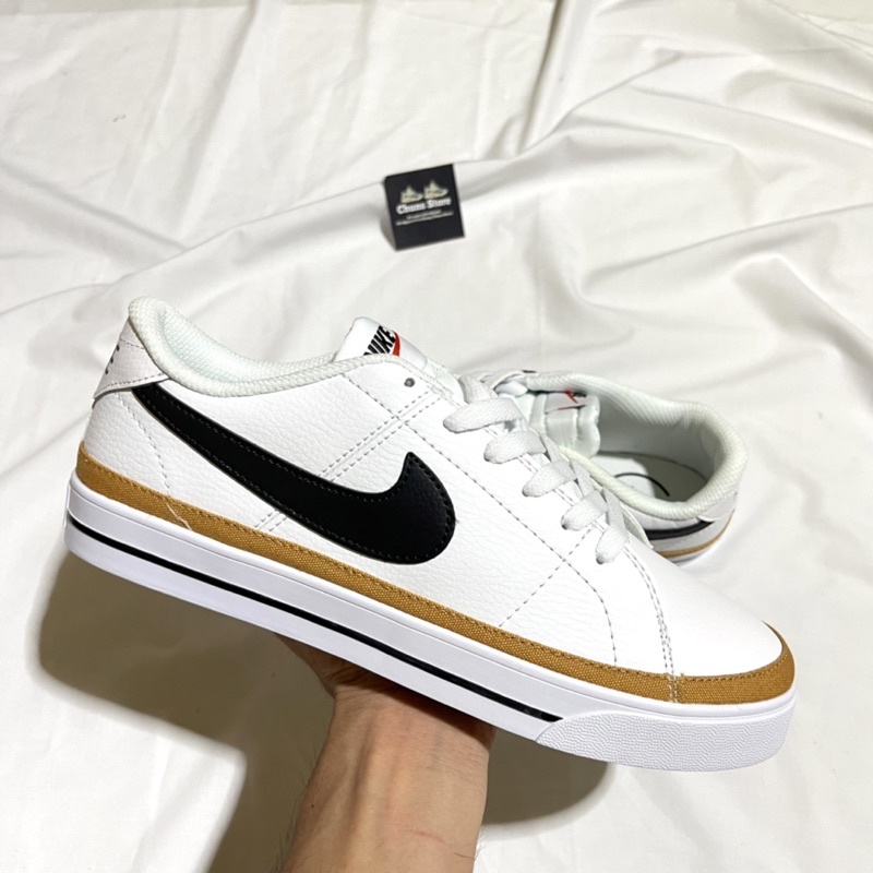 Giày Blazer LEGACY trắng móc đen kẻ nâu mới, giày blazer low trắng đen cao cấp