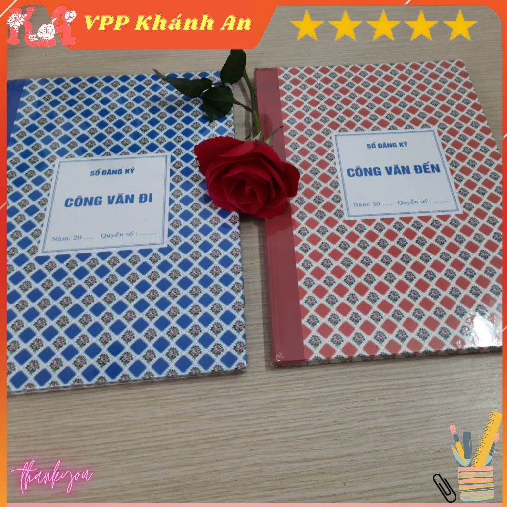 Sổ công văn đi, sổ công văn đến 160 trang