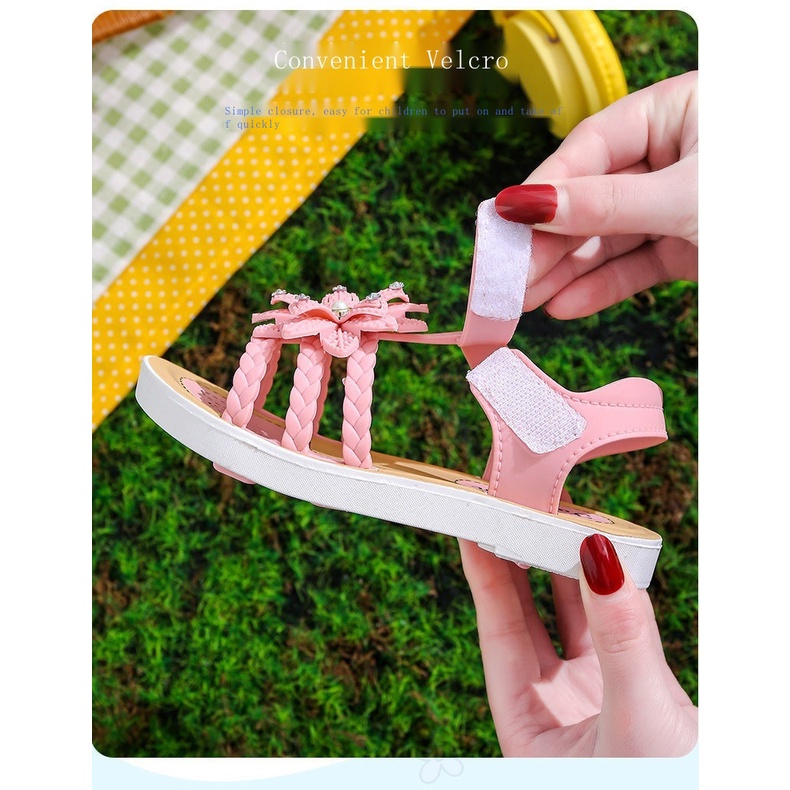 Xăng đan Công Chúa Đế Mềm Chống Trượt Thời Trang Mùa Hè Cho Bé Gái 2022