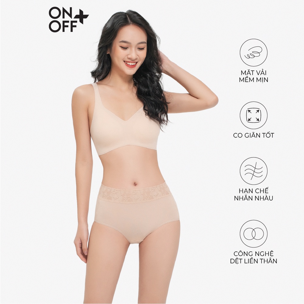 Quần lót nữ lưng cao ONOFF chất liệu cotton USA mềm mại, thoáng khí - H16BU19239