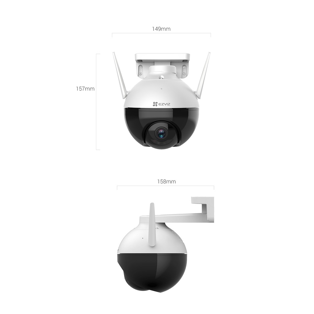 [Mã 99ELSALE hoàn 7% đơn 300K] Camera Ezviz C8C Wifi quay quét 360 độ Full HD 1080p (Có màu ban đêm) - Hàng Chính Hãng