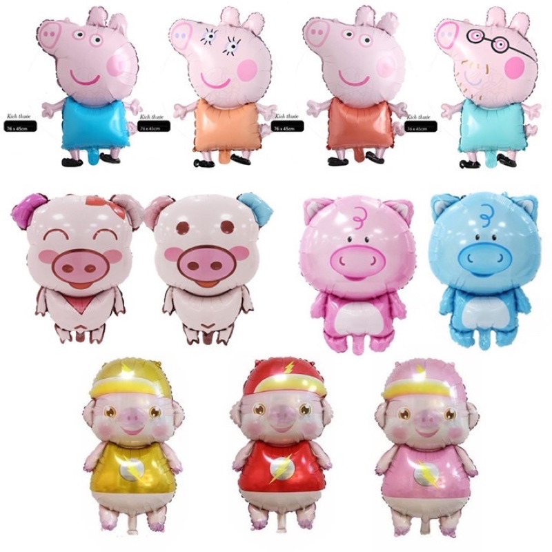 Bóng Hình Heo Siêu Nhân Đỏ Siêu Đẹp Cho Sinh Nhật Bé