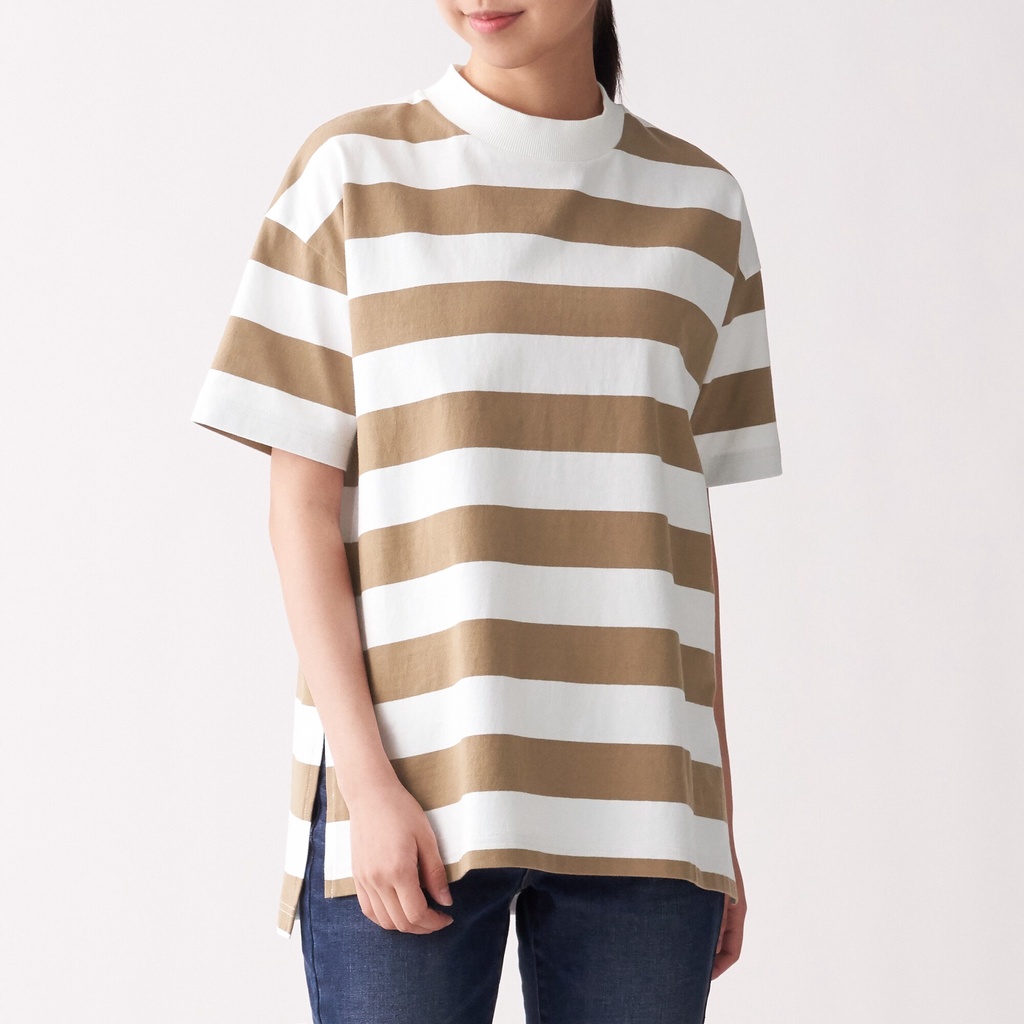 Muji Áo Tunic Jersey Sợi Dày