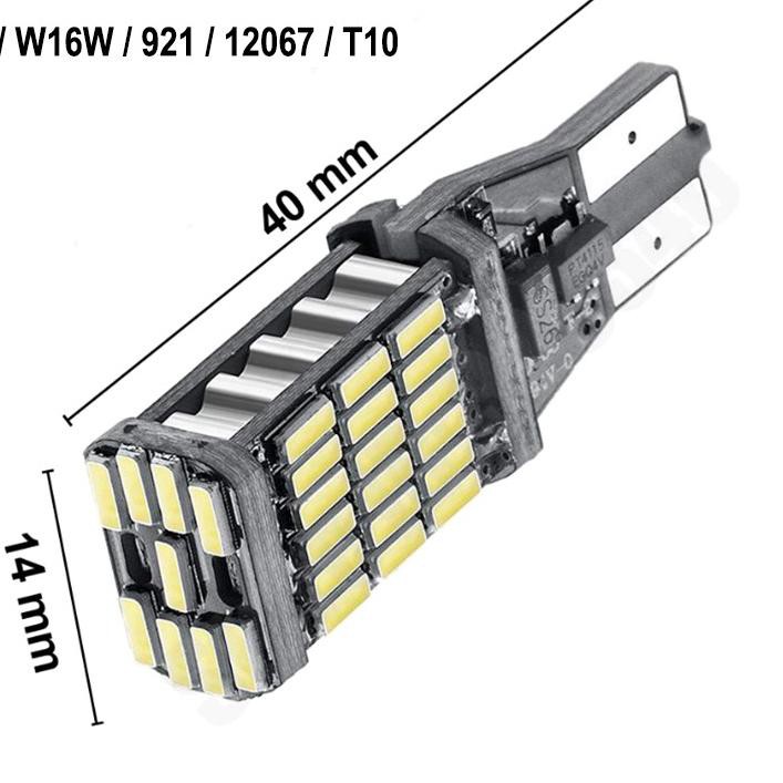 Đèn Led Lùi Xe Siêu Sáng 45 Bóng T15 T10 W16W