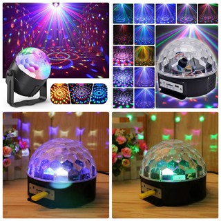 [GIÁ SẬP SÀN] ĐÈN VŨ TRƯỜNG LED XOAY CẢM ỨNG THEO NHẠC TẶNG KÈM USB [SỈ]