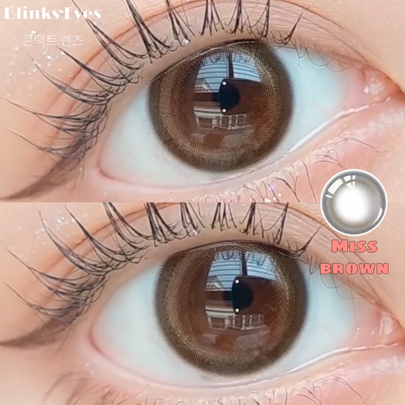 A202 Brown Lens [ 0 đến 8 độ] - Hydrogel Silicone Lens kính áp tròng