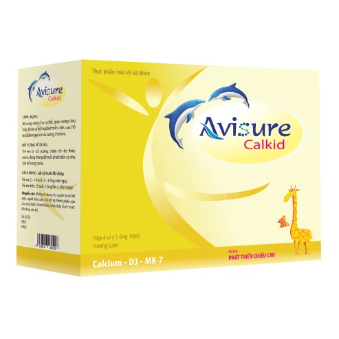 Avisure Calkid - Canxi Nano, Viên Uống Bổ Sung Canxi, Giúp Xương Răng Chắc Khỏe, Phát Triển Chiều Cao Cho Trẻ