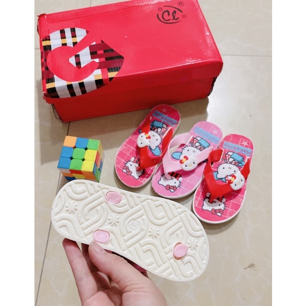 dép xỏ ngón nữ- tông bé gái hello kitti siêu dễ thương( cỡ tiểu)