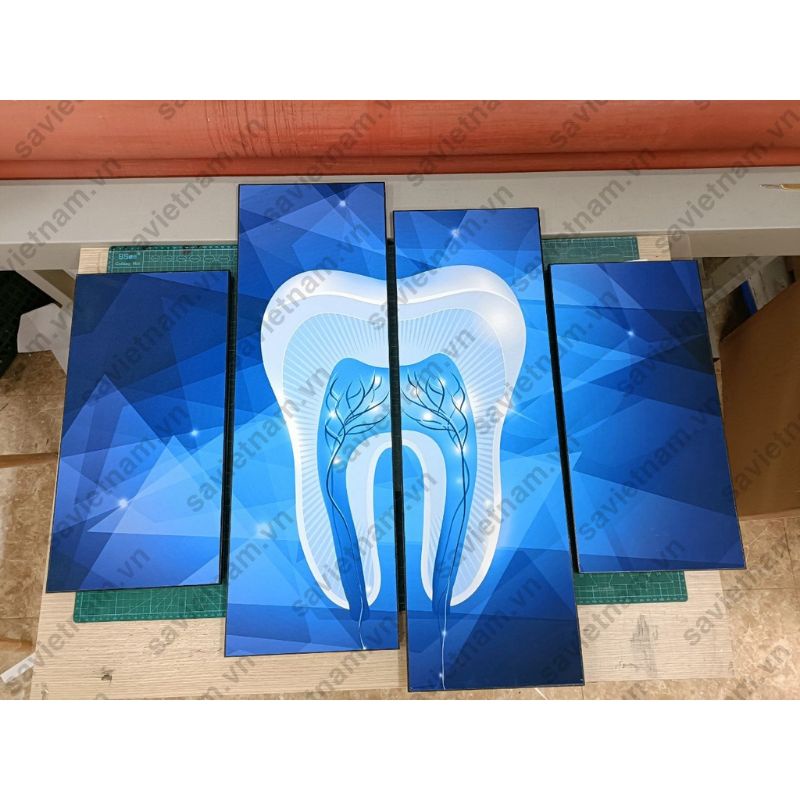 Sét tranh trang trí phòng khám nha khoa- Tranh treo tường