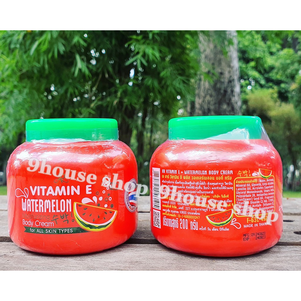 01 Hủ Dưỡng Thể DƯA HẤU AR Vitamin E WATERMELON  Body Lotion Thái Lan 200gram