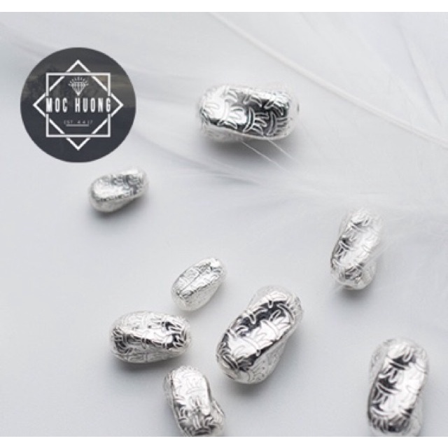 CHUYÊN SỈ  Charm bạc chạm hoạ tiết hàng siêu đẹp - Bạc tốt loại 1, PH212