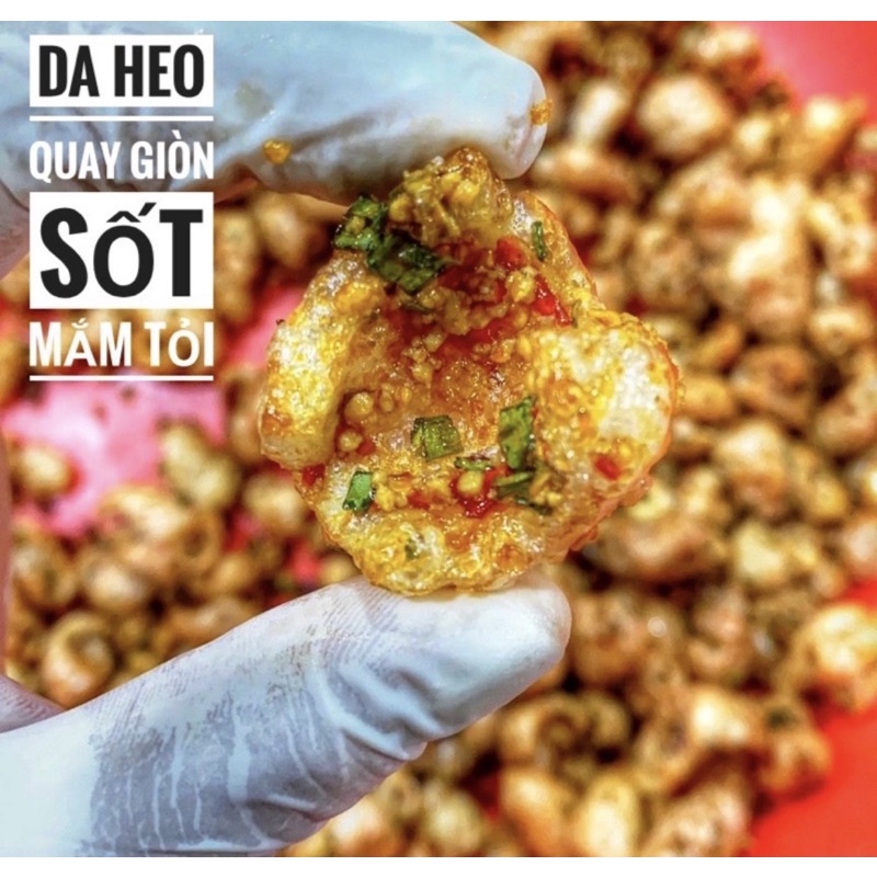 dạ heo quay giòn sốt mắn tỏi