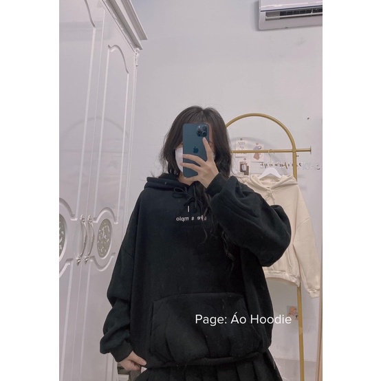 [ Rẻ vô địch ] Áo hoodie nỉ form rộng mũ hai lớp - Live s mplo