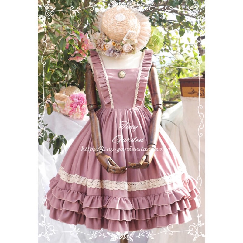 YAS0357-Váy Lolita retro JSK Tiny Garden