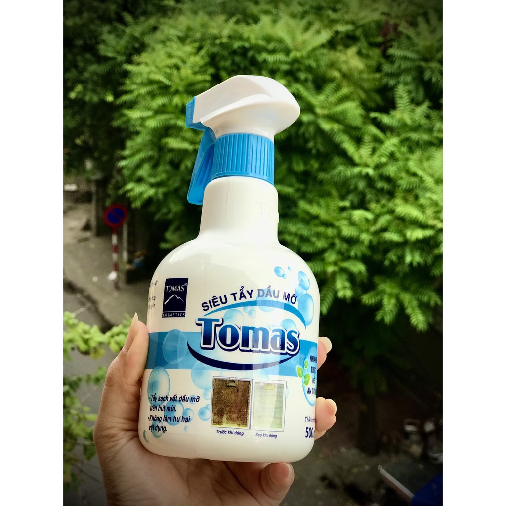 Siêu tẩy dầu mỡ Tomas chai 500ml .