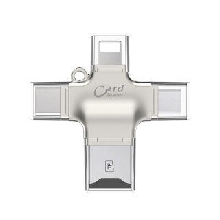 Đầu đọc thẻ 4 in 1 OTG, USB, TYPE - C, IOS Card Reader