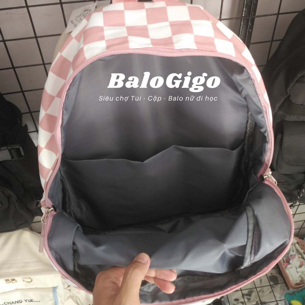 Balo caro unisex vải chống thấm nước độ bền cao ( không kèm móc khóa) G228 - BaloGigo