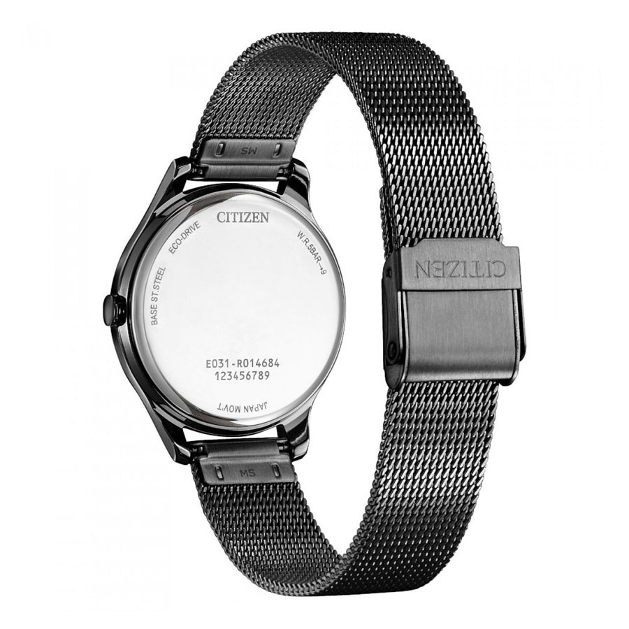 Đồng Hồ Nữ Citizen Dây Thép Không Gỉ EM0505-88L - Mặt Xanh