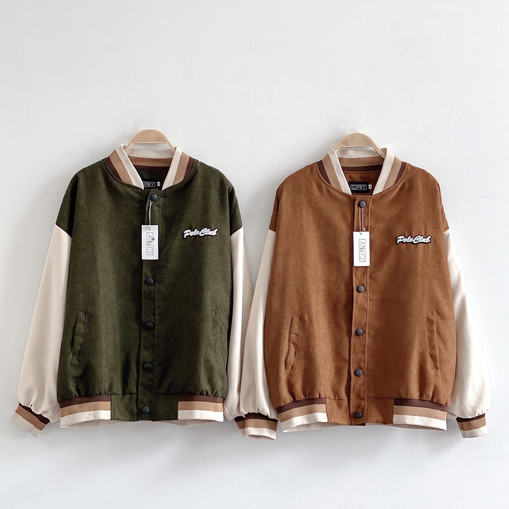 Áo Khoác Nhung Bomber Poloclub | Bomber Da Lộn 2 lớp | Chất Đẹp | HotTrend 2021