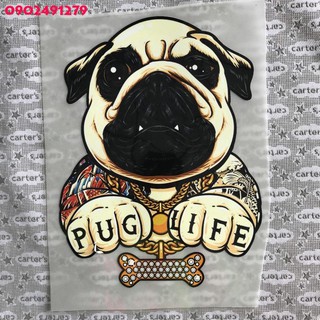 [Giá Sỉ] Hình ủi nhiệt - Chó Pug