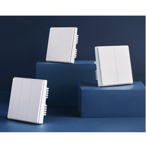 Công tắc âm tường Xiaomi - Aqara D1 có dây N - 2200w bản mới 2020 - có đèn báo, hỗ trợ homekit, 1-2-3 nút bản Zigbee