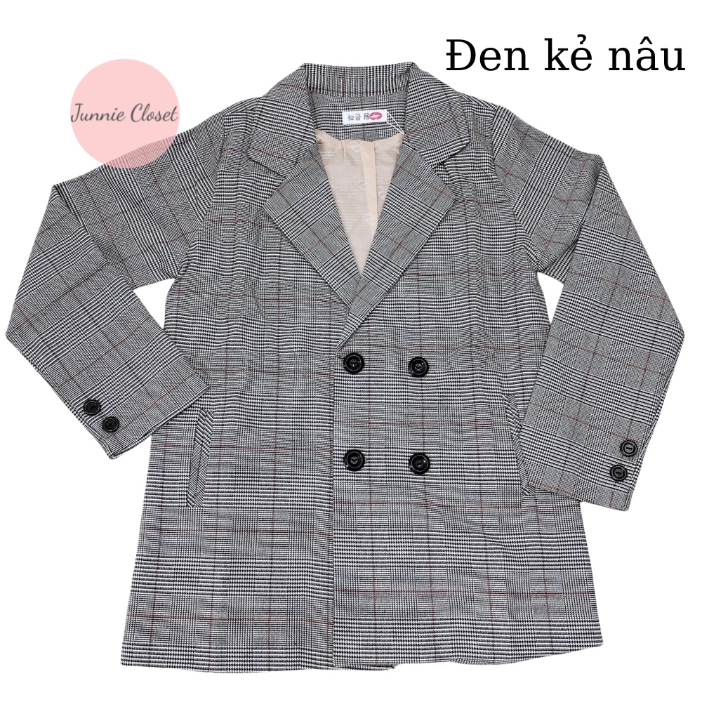 Áo khoác vest nữ blazer  cao cấp hàng thiết kế Hàn Quốc túi đứng Junnie Closet