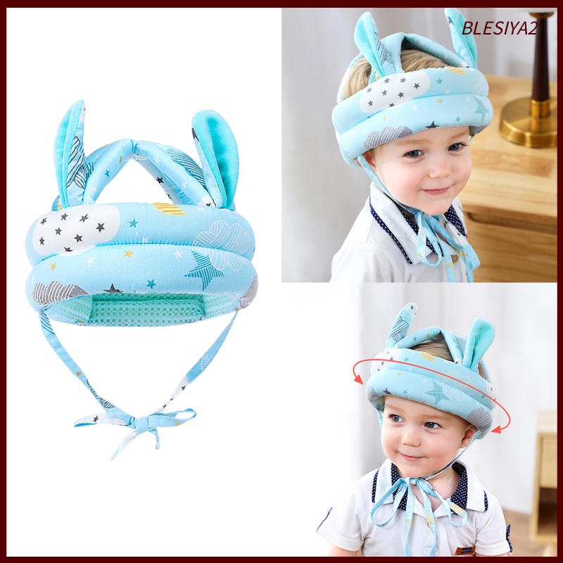 Set 2 Mũ Bảo Hiểm Mềm Mại Chống Va Chạm Bảo Vệ An Toàn Cho Bé Mới