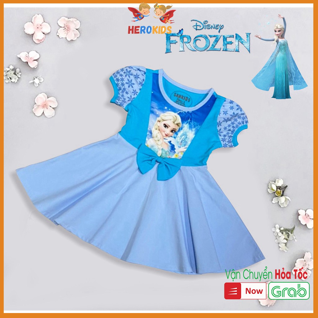 Váy công chúa Bạch tuyết công chúa Elsa công chúa Sofia chất cotton 100% Cao Cấp Herokids VAY200X