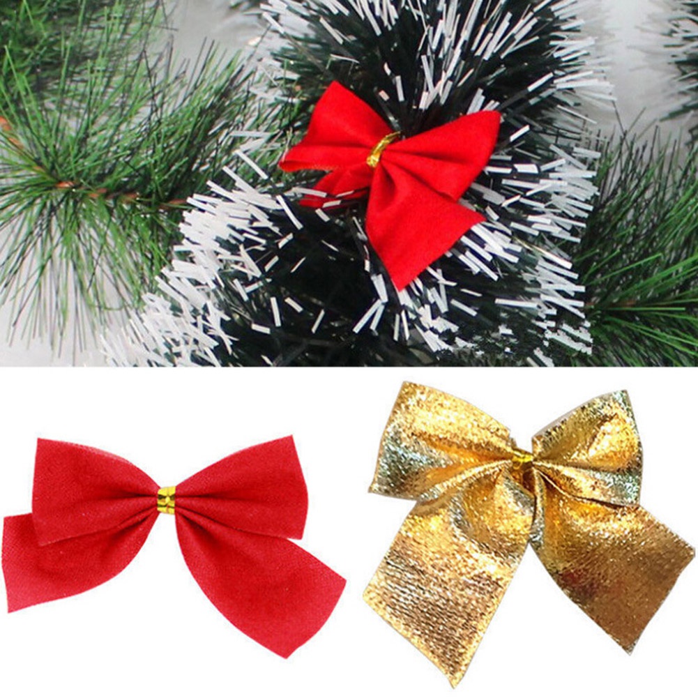 Bộ 12 Nơ Treo Trang Trí Cây Thông Noel