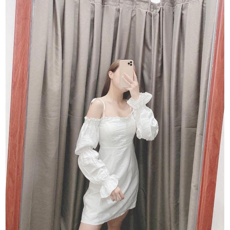 Đầm trắng trễ vai dạo phố so cute - Andar [Hàng Cao Cấp] | BigBuy360 - bigbuy360.vn