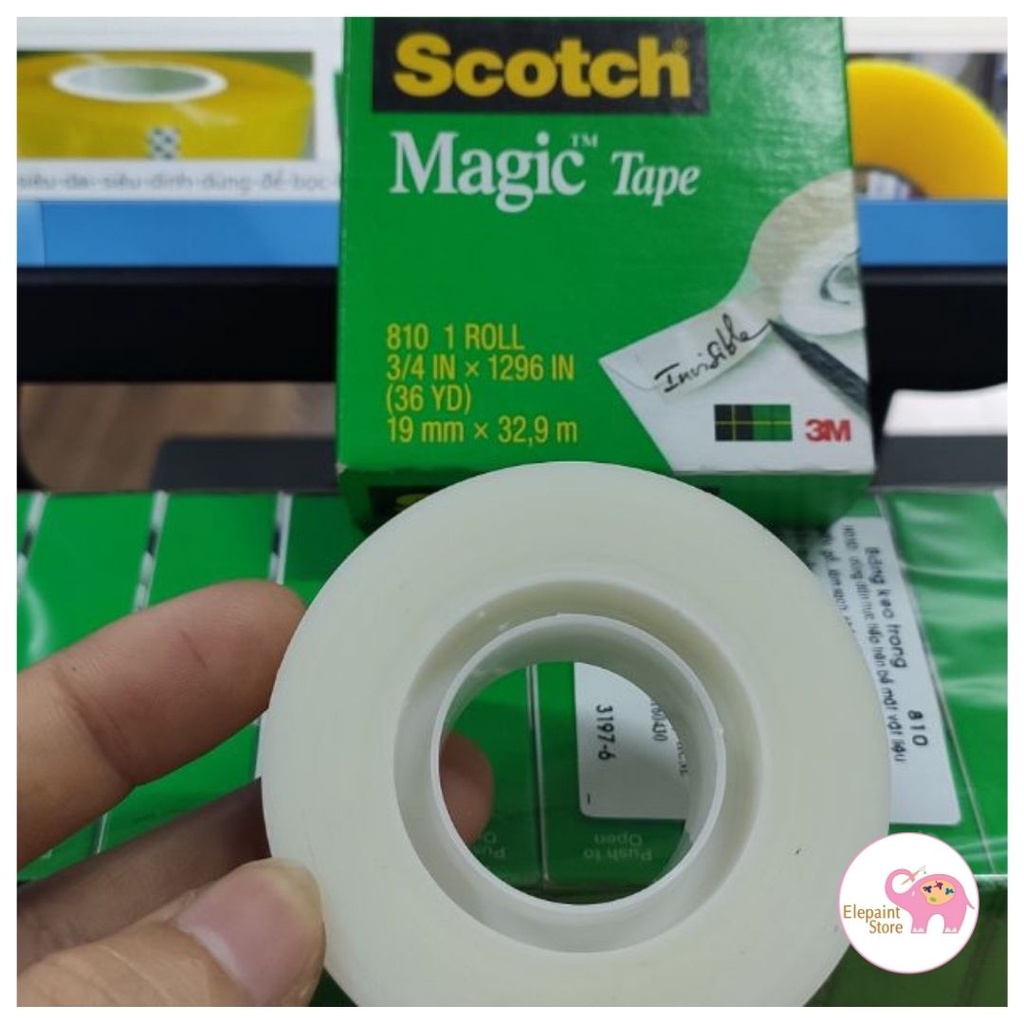 Băng keo tàng hình Scotch Magic 3M 810 3/4 in/ Băng keo dán tiền rách