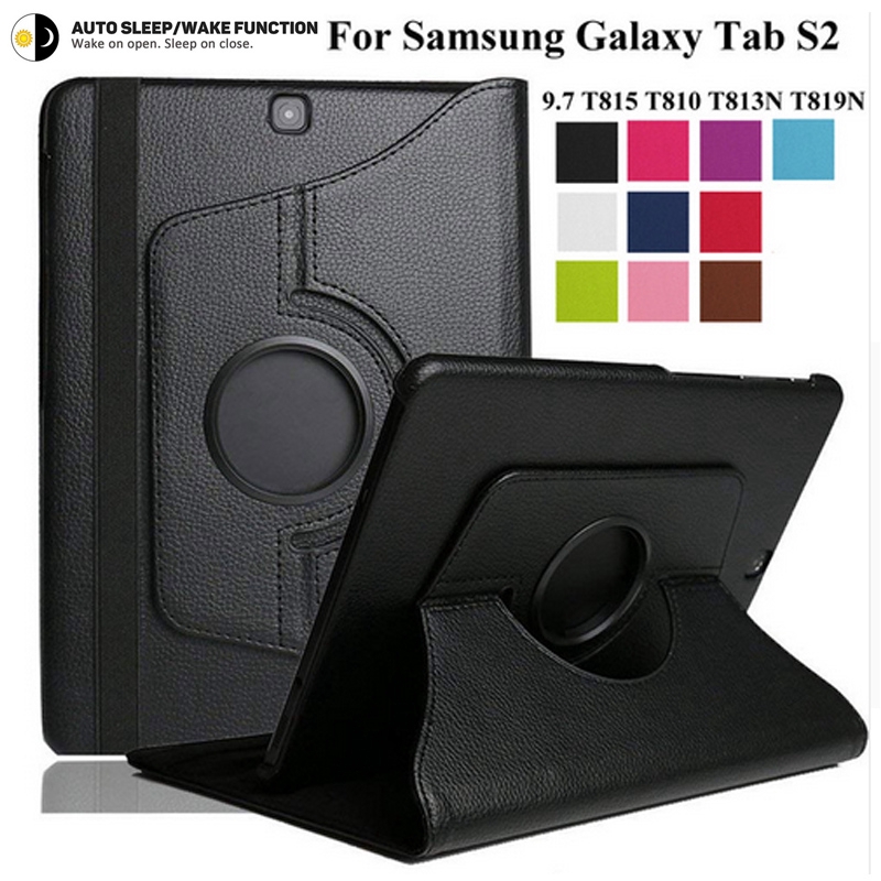 Bao Da Máy Tính Bảng Nắp Lật Xoay Được Cho Samsung Tab S2 9.7 Inch T810 T813 T815 T819 Sm-t810 Sm-t813 Sm-t815