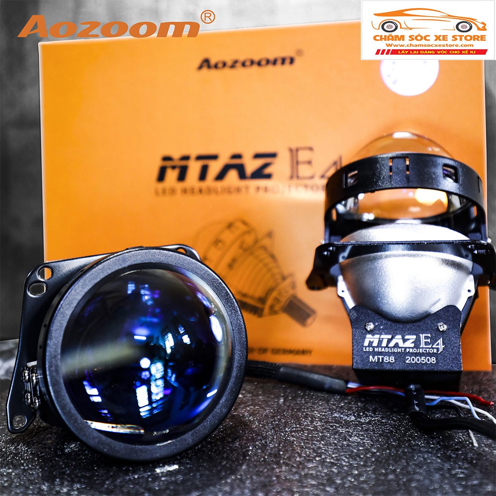 Bộ đèn LED MTAZ AOZOOM - Bi cầu LED MT chân xoáy Aozoom MTAZ - E4 siêu sáng MT-AZ - Bảo hành 2 năm