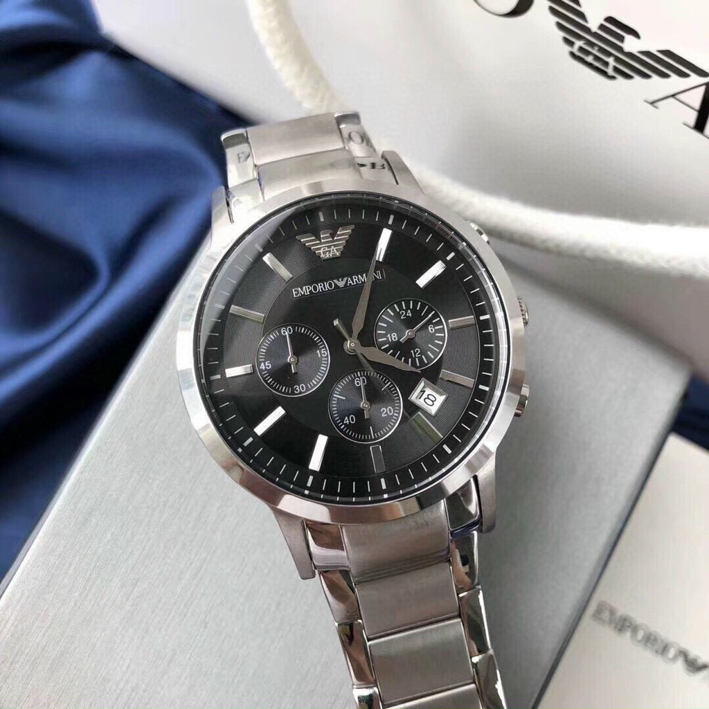 ĐỒNG HỒ NAM ARMANI CLASSIC CHRONOGRAPH AR2453  DÂY THÉP SIZE 42MM