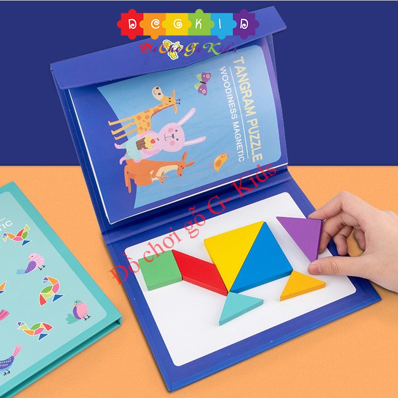 Đồ chơi xếp hình tangram gỗ luyện phát triển tư duy từ nhỏ cho bé