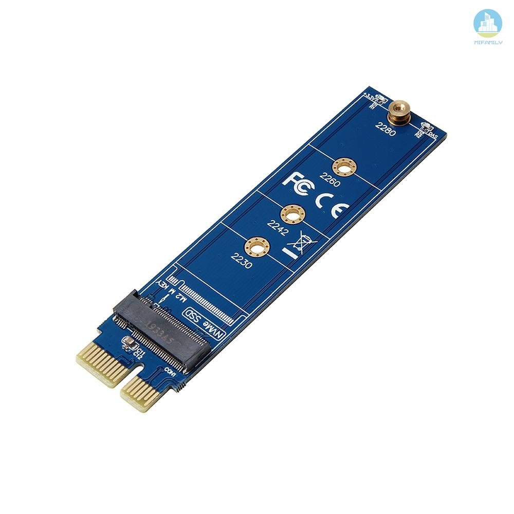 MI  M.2 Hard Disk NVME Adapter Card PCIe to M.2 NGFF Test Card SSD Hard Disk Reader Blue